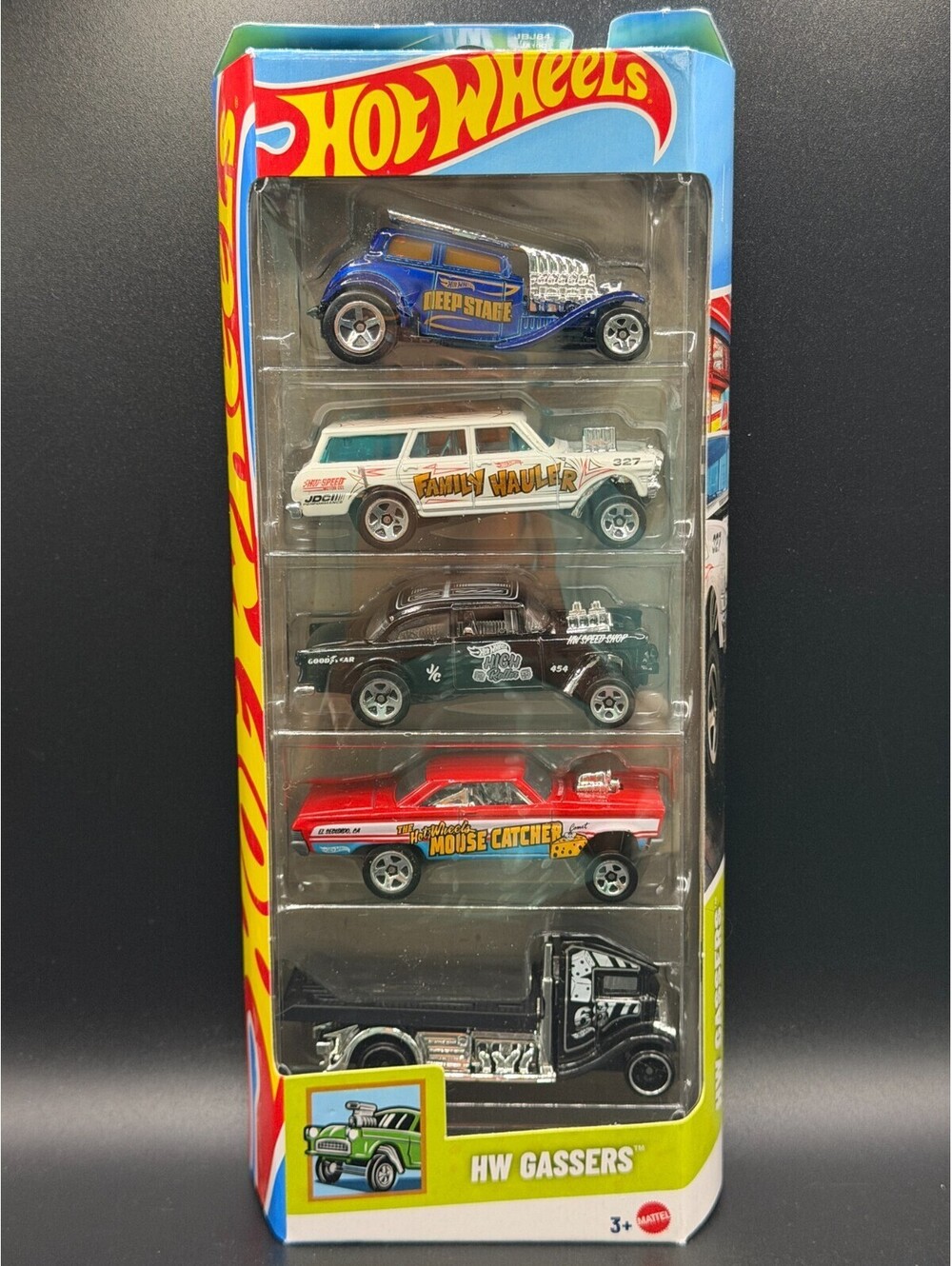 Hot Wheels 2025 HW Gassers 5 Pack 55 Chevy Bel Air Nova Gasser Comet 5-Pack NIB